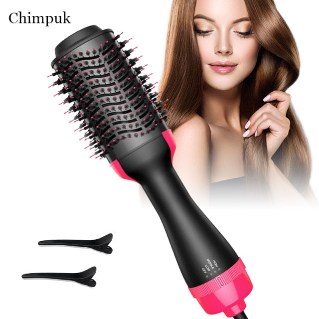 New 2 IN 1 One Step Hair Dryer Hot Air Brush Hair Straightener Comb Curling Brush Hair Styling Tools Ion Blow Hair Dryer Brush