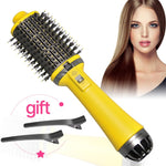 New 2 IN 1 One Step Hair Dryer Hot Air Brush Hair Straightener Comb Curling Brush Hair Styling Tools Ion Blow Hair Dryer Brush