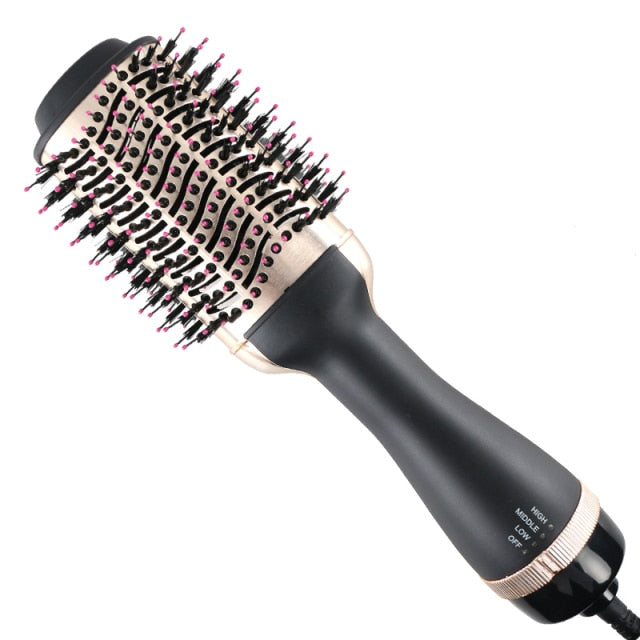 New 2 IN 1 One Step Hair Dryer Hot Air Brush Hair Straightener Comb Curling Brush Hair Styling Tools Ion Blow Hair Dryer Brush