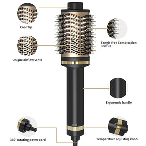 Hot Air Brush Multifunctional Styler And Hair Dryer