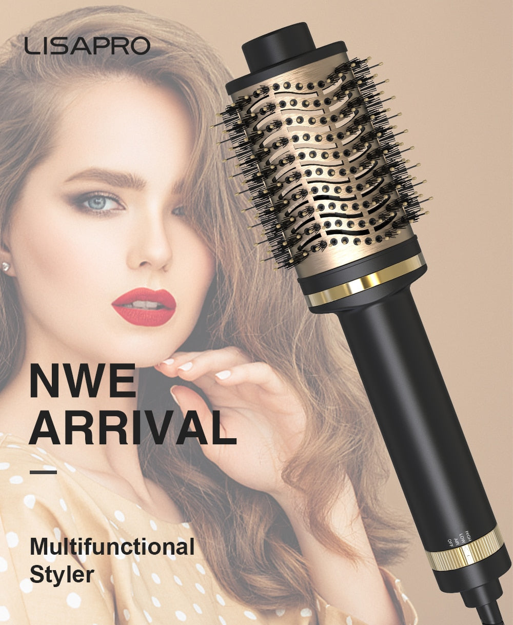 Hot Air Brush Multifunctional Styler And Hair Dryer