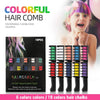 10 Color Set Temporary Hair Chalk Color Comb Dye Cosplay Washable Hair Color Comb for Party Makeup DIY hair coloring