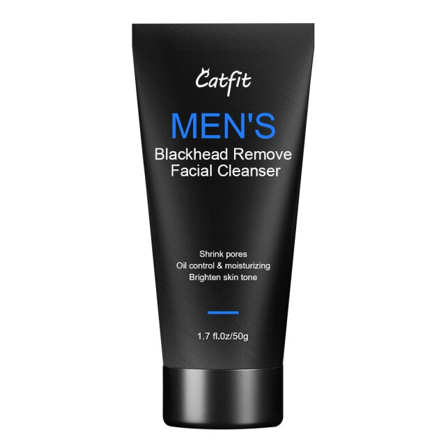 CatFit Volcanic Mud Skin Blackhead removal Facial Cleanser Foamy Deep Cleansing  Skin whiting Care For Men's simple Cosmetics