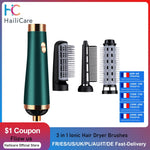 3 in 1 Ionic Hair Dryer Brushes Electric Blow Rotating Hot Air Comb For Curler Straightener