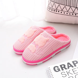 Winter Home Floor Slippers For Men Trend Checkered Pattern Male Indoor Platform Plush Slides NonSlip Couples Bedroom Furry Shoes