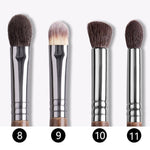 Natural  Hair Makeup Brushes Set Professional Kit