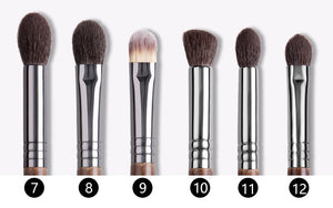 Natural  Hair Makeup Brushes Set Professional Kit