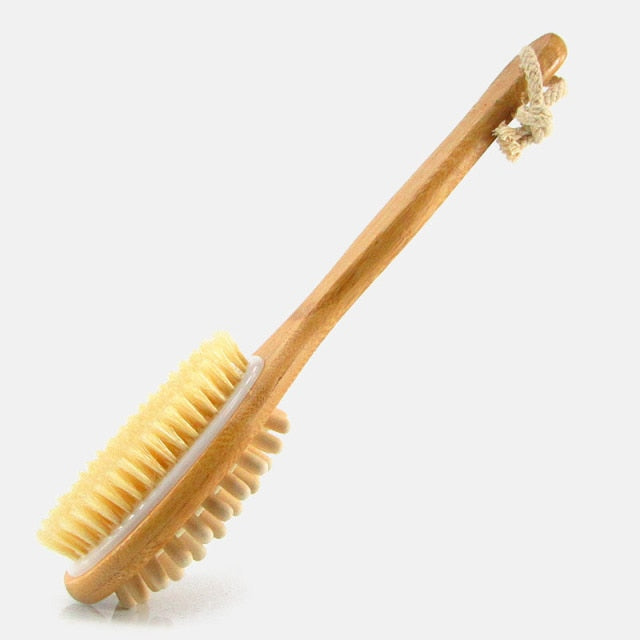 Wood  Body Brush Massager Bath Shower  Double-sided