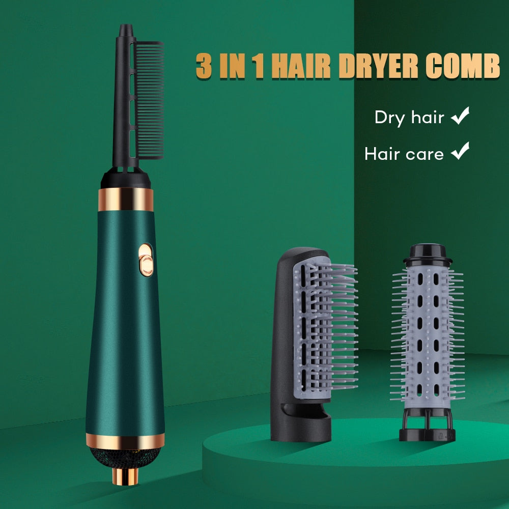 Hair Dryer Brush Blow Styler Ion Hot Air Comb Hair Care