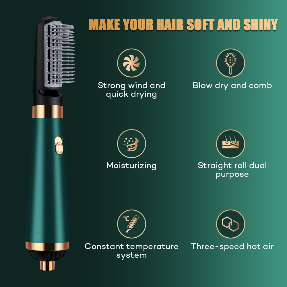 Hair Dryer Brush Blow Styler Ion Hot Air Comb Hair Care