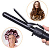 3 In 1 Hair Curlers Care Styling Curling Wand Interchangeable 3 Parts