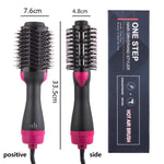 Hot Air Comb Hair Dryer Straightener Brush And  Hair Curler