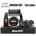 Beard Hair Care Kit Hair Wax Comb Essential Oil Hair brush