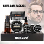 Beard Hair Care Kit Hair Wax Comb Essential Oil Hair brush