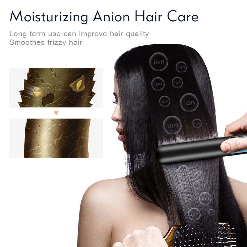 2 IN 1 Hair Straightener Curling Ceramic Crimper