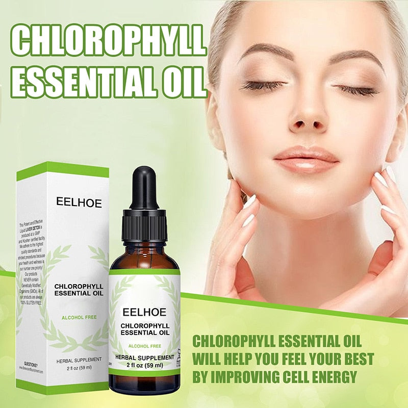 Liquid Chlorophyll Drops Oil Skin Soothing Massage Supplement Skin Care