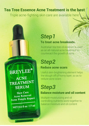 BREYLEE Tea Tree Acne Treatment Face Serum  Moisturizer