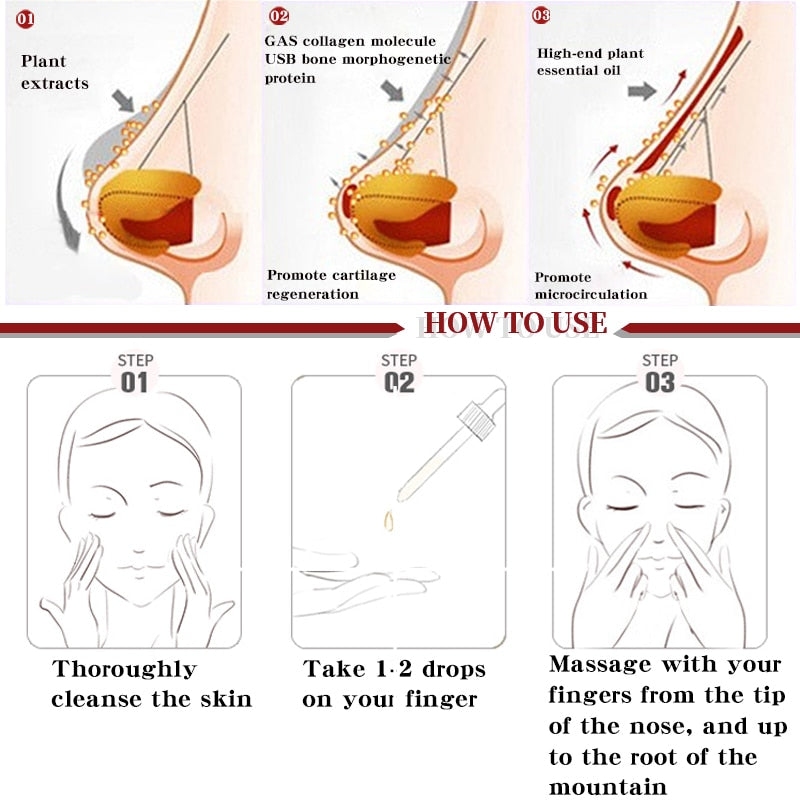 Nose Up Heighten Rhinoplasty Oil Charming Women Nose