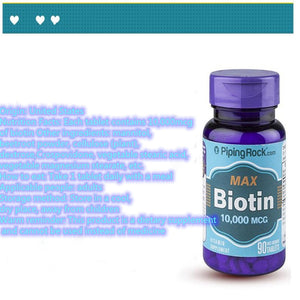 US PipingRock Biotin prevents hair loss thinning 90 tablets