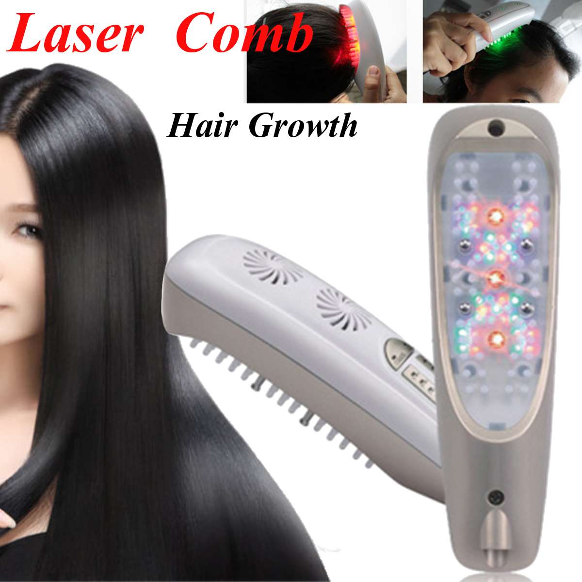 Hair Regrowth Laser Comb Micro Current for Hair Loss Alopecia Scalp Massage