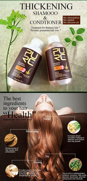 PURC Hair Shampoo and Conditioner for Hair Growth and Hair loss