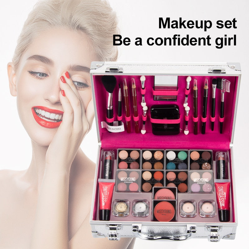 Makeup Set  Eye Shadow Lipstick Lip Gloss Cosmetic Kit