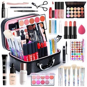 Makeup Set Beginner Complete  Full Cosmetic Kit Eyeshadow  Lipstick