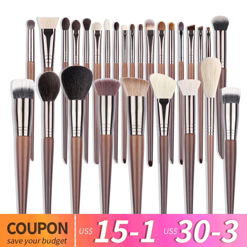 Makeup Brush Set Natural  Cosmetic Tools Brushes Kit for Make Up