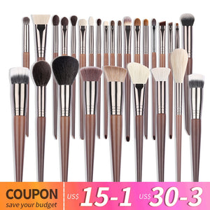 Makeup Brush Set Natural  Cosmetic Tools Brushes Kit for Make Up