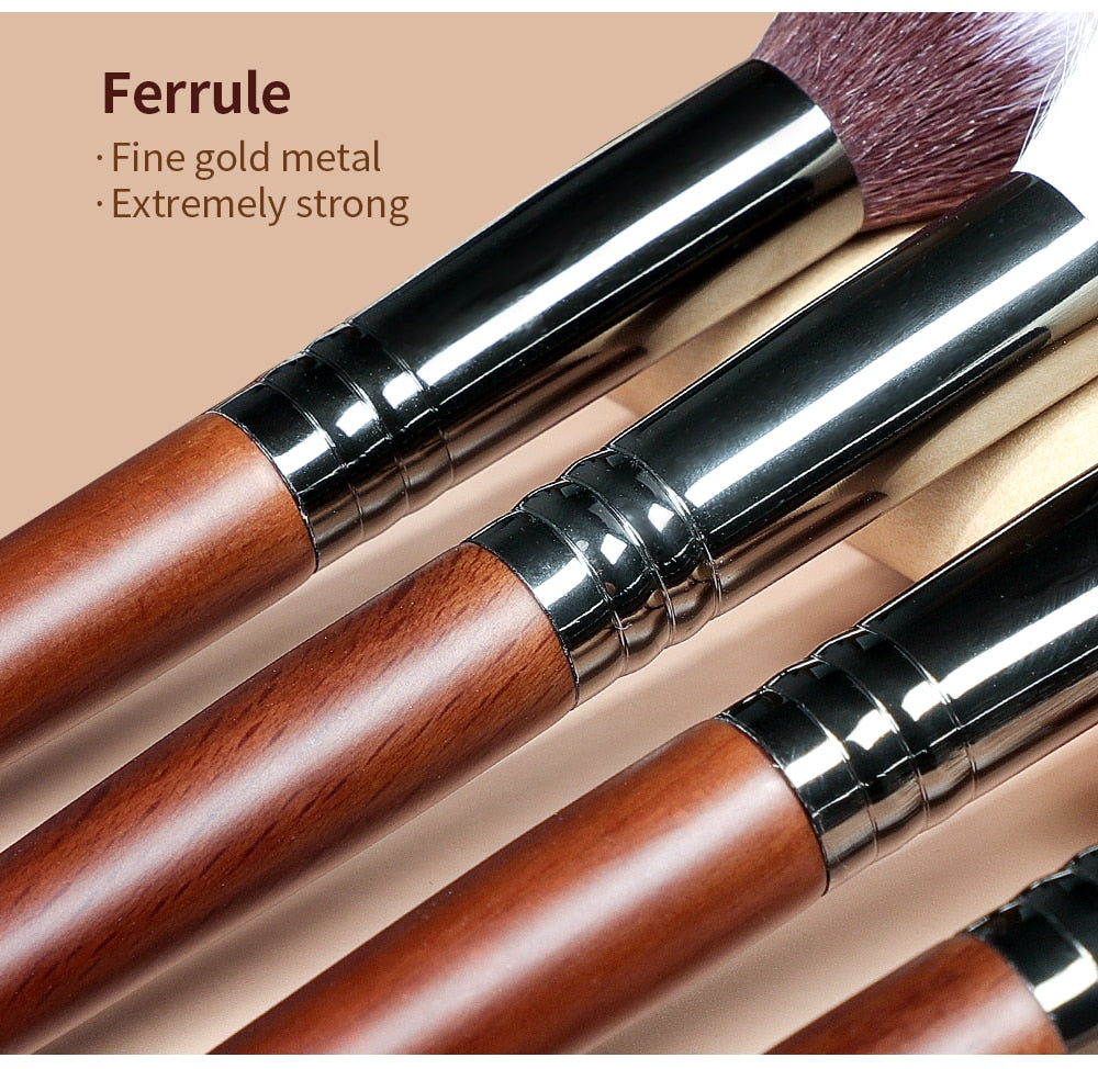 Makeup Brush Set Natural  Cosmetic Tools Brushes Kit for Make Up