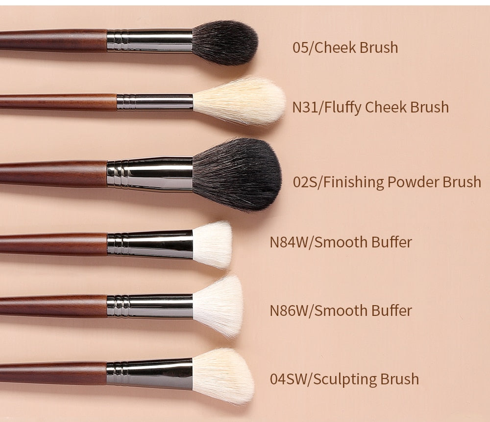 Makeup Brush Set Natural  Cosmetic Tools Brushes Kit for Make Up