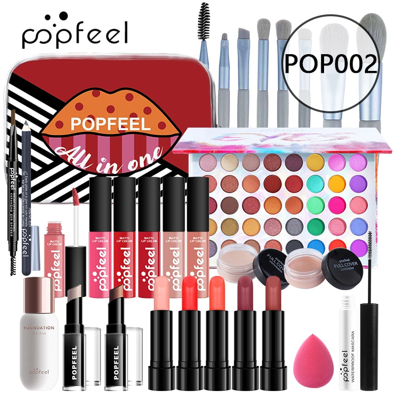 POPFEEL  Makeup Gift Set For Women Full Kit Cosmetic Starter Bundle