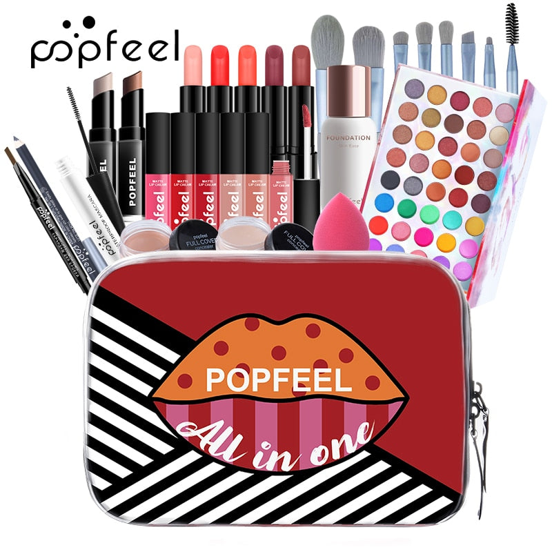 POPFEEL  Makeup Gift Set For Women Full Kit Cosmetic Starter Bundle