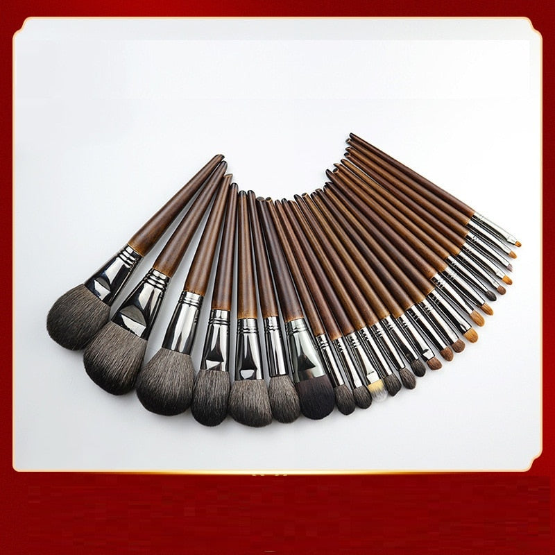 Animal Hair Makeup Brushes Set Complete Kit Cosmetics Eye Concealer