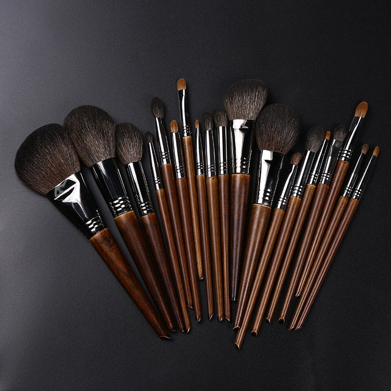 Animal Hair Makeup Brushes Set Complete Kit Cosmetics Eye Concealer