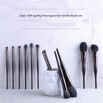 Luxury Hair Makeup Brushes Set Complete Kit Cosmetics Eye Concealer