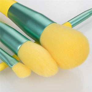 ZNYBEAUTY  Yellow Makeup Brush Set With Bag  Cosmetic Tool