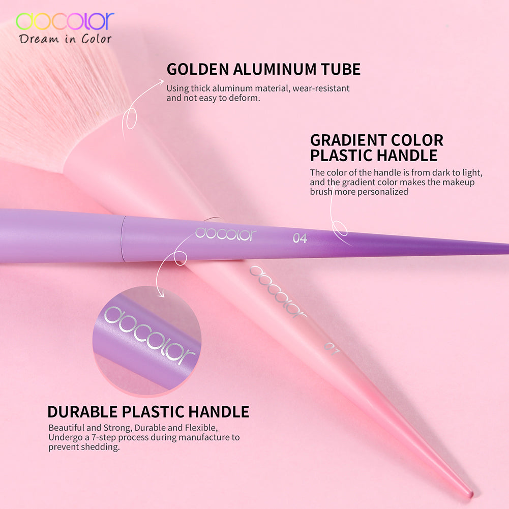 Docolor  Makeup Brushes  Eyeshadow Synthetic Hair Make Up Set