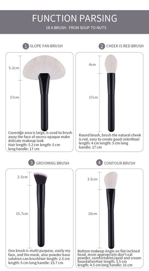 Makeup Brushes Set Kit Super Soft  Hair  Eyeshadow Make Up