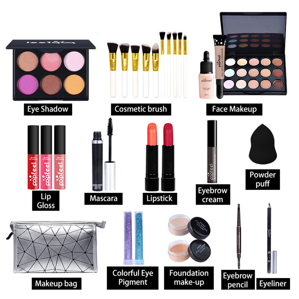 Professional Cosmetic Kit Makeup Set for Beginners Girls