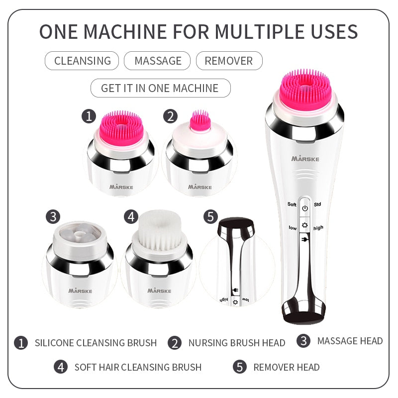 Electric Facial Cleansing Brushes  Automatic Rotating Skin Care