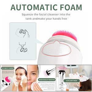 Electric Facial Cleansing Brushes  Automatic Rotating Skin Care