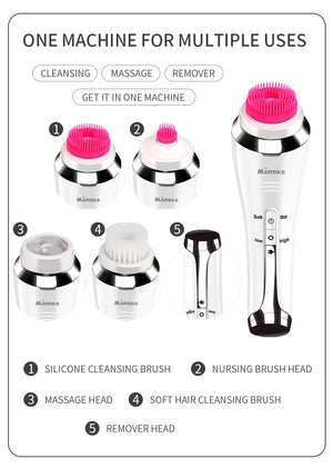 Electric Facial Cleansing Brushes  Automatic Rotating Skin Care