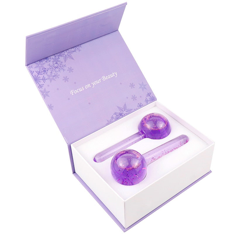 Beauty Crystal Ball Facial Cooling Ice Globes Eye Massage Skin Care