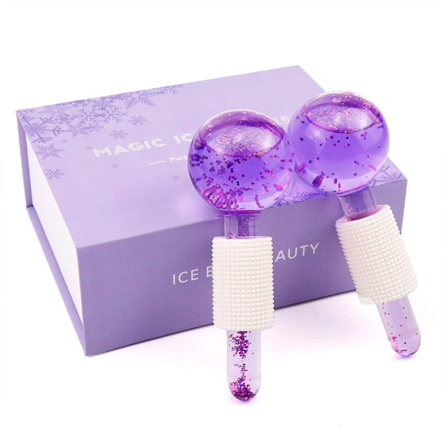 Beauty Crystal Ball Facial Cooling Ice Globes Eye Massage Skin Care