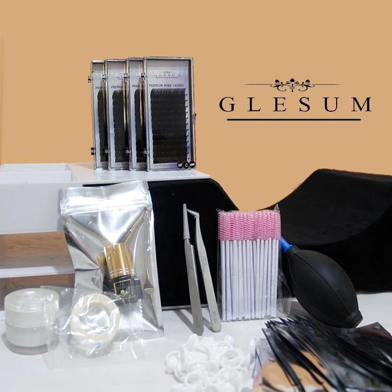 GLESUM  Lash Extension Kit for grafting Eyelashes Makeup container